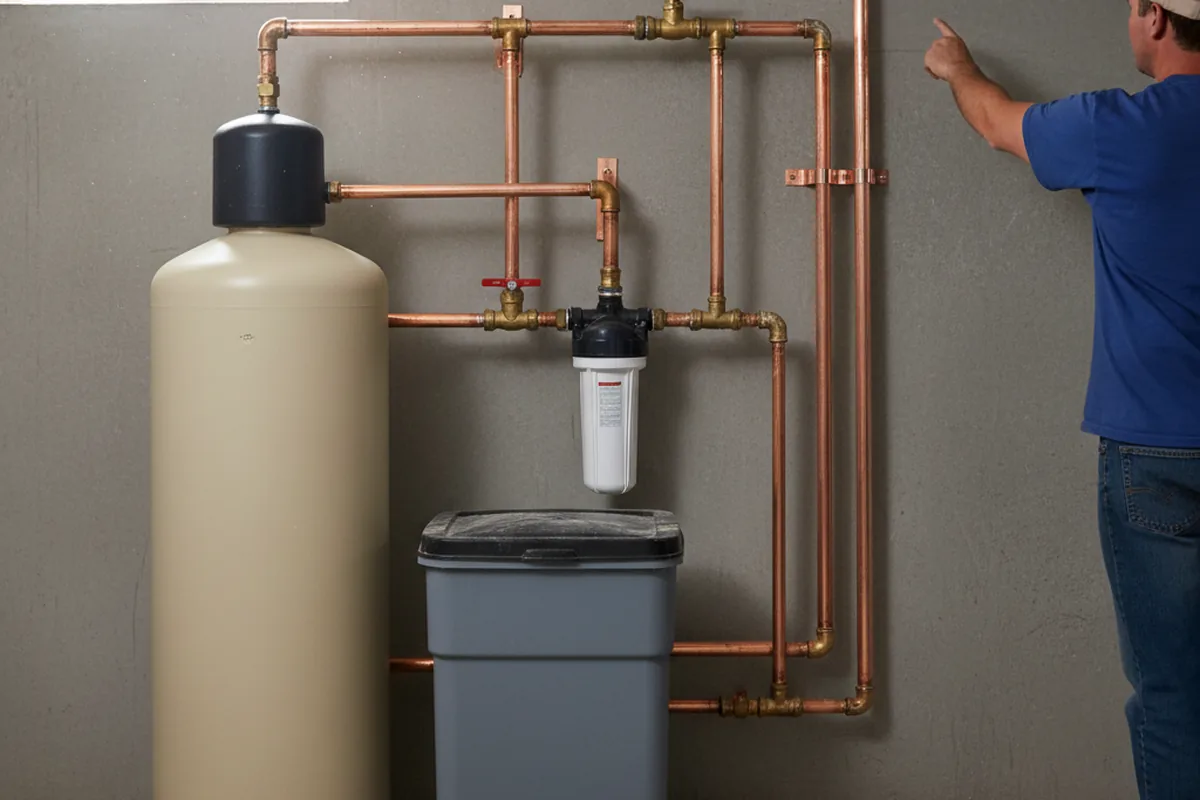 Whole-house water treatment system installed in North Franklin